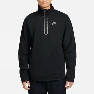 Nike Sportswear Tech Fleece Half Zip Top Mens Size XXL Black DQ4314 010